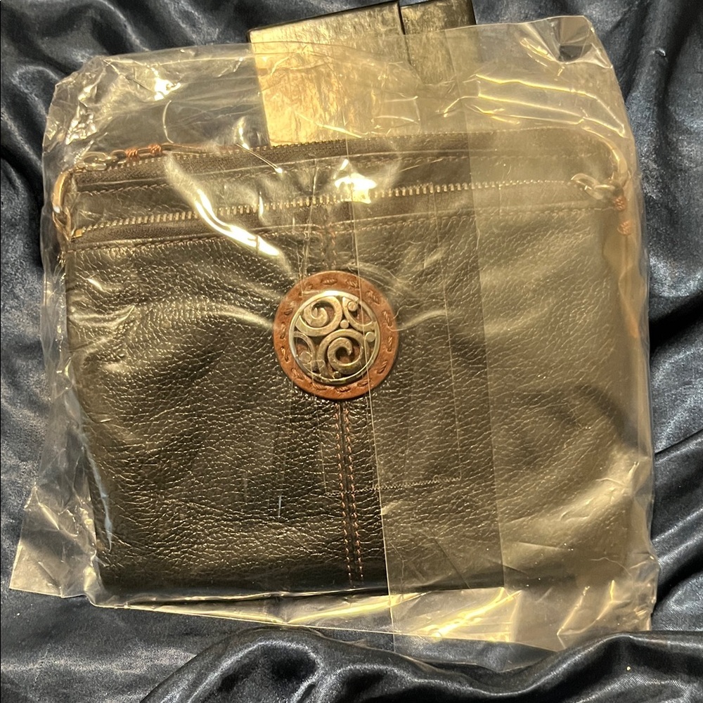 Black Leather Crossbody Bag